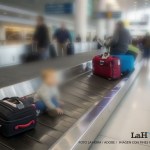 Menor accede a cinta de equipaje en aeropuerto de Nueva Jersey. Foto La Hora: Adobe. Diseño- Roberto Altán.