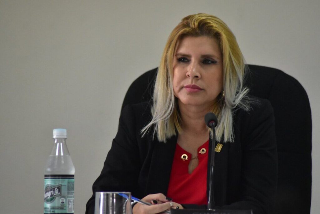 Eva Recinos, actual Vocal I de la Sala Segunda de Apelaciones de Mayor Riesgo. Foto La Hora: Sergio Osegueda