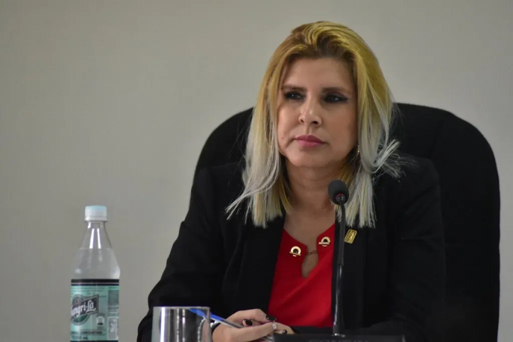 Eva Recinos, actual Vocal I de la Sala Segunda de Apelaciones de Mayor Riesgo. Foto La Hora: Sergio Osegueda