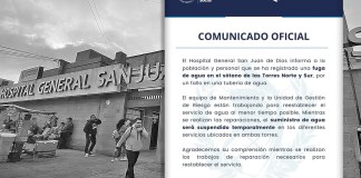San Juan de Dios suspende temporalmente servicio de agua tras fuga en sótano de dos torres
