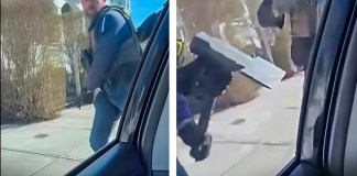 En redes circulan videos de agentes de ICE rompiendo vidrios de vehículos para detener a migrantes en posible situación irregular. Foto La Hora: AP