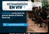 Retransmisión: La Ronda, conferencia de prensa desde el Palacio Nacional. Foto La Hora: Gobierno de Guatemala.