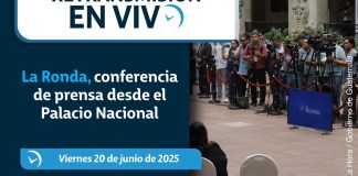 Retransmisión: La Ronda, conferencia de prensa desde el Palacio Nacional. Foto La Hora: Gobierno de Guatemala.