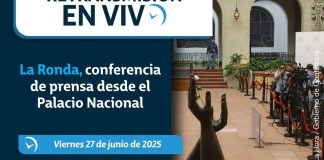 Retransmisión: La Ronda, conferencia de prensa desde el Palacio Nacional. Foto La Hora: Gobierno de Guatemala.