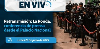 Retransmisión: La Ronda, conferencia de prensa desde el Palacio Nacional. Foto La Hora: Gobierno de Guatemala.