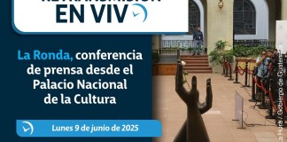 Retransmisión: La Ronda, conferencia de prensa desde el Palacio Nacional de la Cultura Retransmisión: La Ronda, conferencia de prensa desde el Palacio Nacional de la Cultura. Foto La Hora: Gobierno de Guatemala.