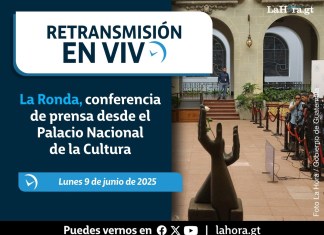 Retransmisión: La Ronda, conferencia de prensa desde el Palacio Nacional de la Cultura. Foto La Hora: Gobierno de Guatemala.