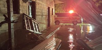 Emergencia relacionada por la lluvia registrada en Chiquimula. Foto La Hora: Conred
