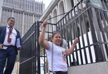 Anabela Chacón, madre de Melisa Palacios asegura que espera justicia para su hija. Foto La Hora: Fabricio Alonzo