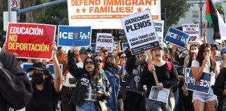 En videos: tercer día de las manifestaciones anti redadas en Los Ángeles, California