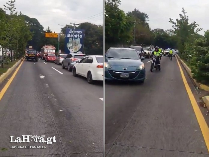 Peatón atropellado en ruta Interamericana: Tránsito complicado hacia la ciudad capital. Foto La Hora: Captura de Pantalla.