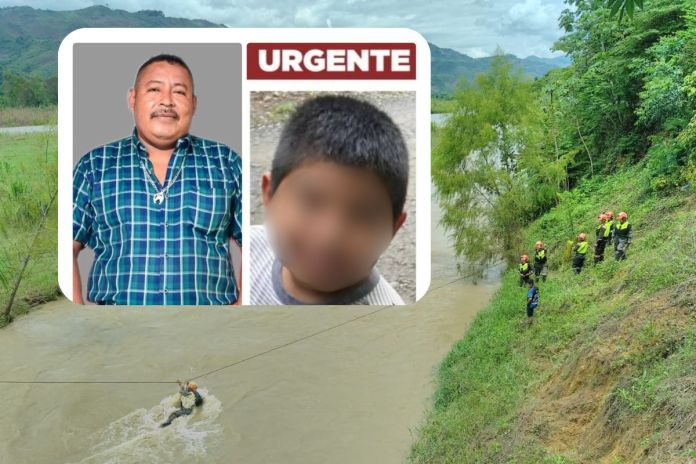 Neymar y su padre Samuel y Neymar Ical fueron arrastrados por la corriente del río Polochic. Foto La Hora: Cortesía/ Conred
