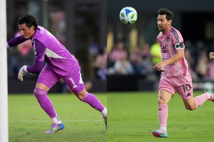 Nicholas Hagen y Lionel Messi