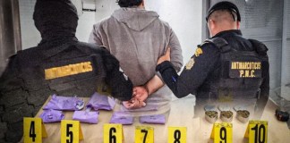 Presunto distribuidor de droga mexicano es detenido en zona 11. Foto La Hora: PNC.
