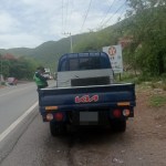 Tránsito PNC sanciona a piloto de transporte de carga por circular con licencia incorrecta en El Progreso
