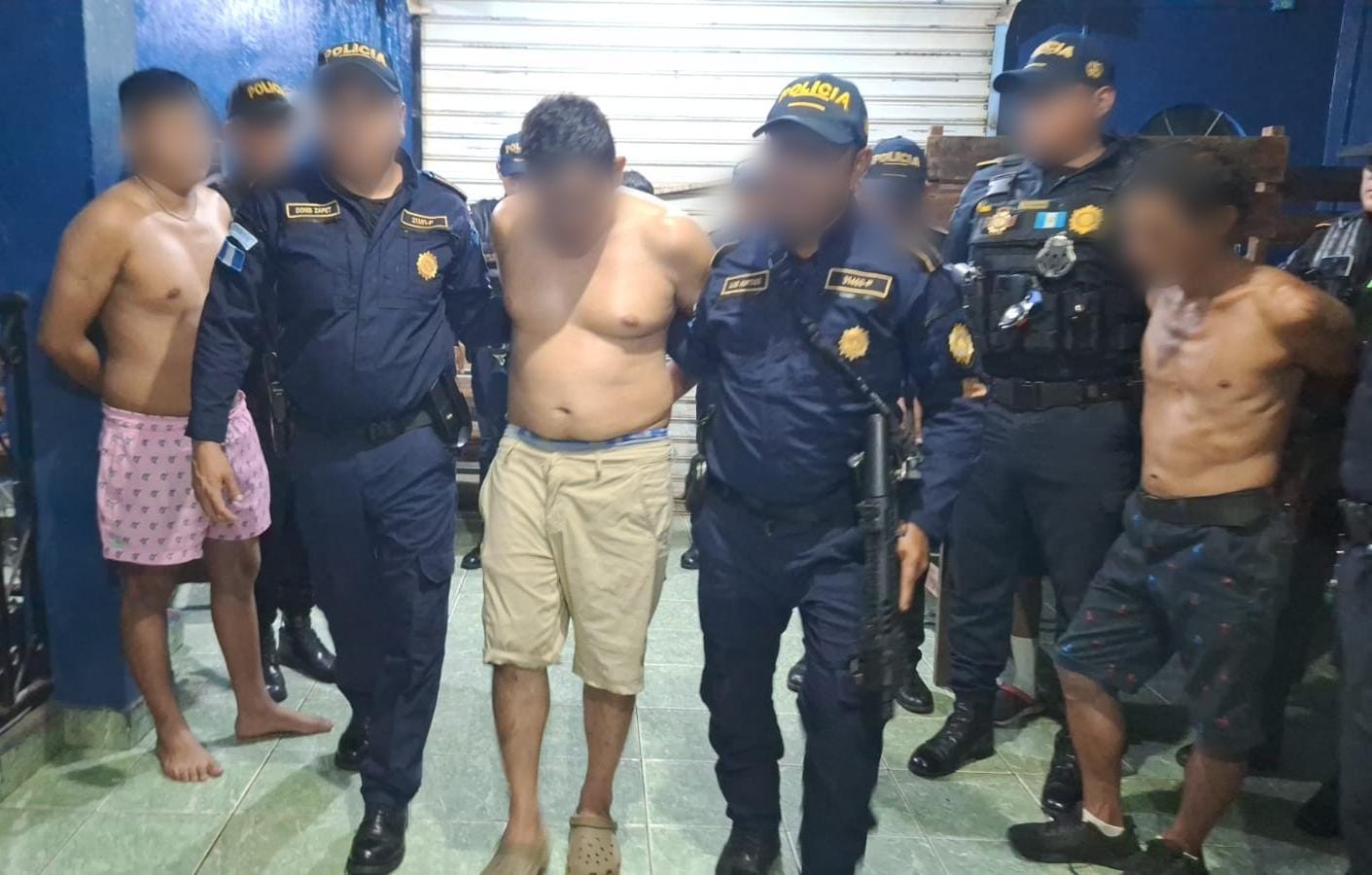 En menos de una semana, PNC allana dos veces casa de droga y captura a siete personas
