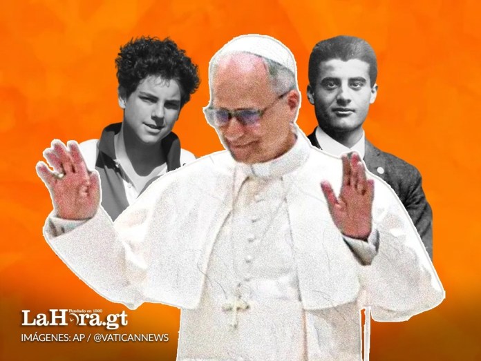 El Papa León XIV ha fijado la fecha canonización de Carlo Acutis y Pier Giorgio Frassati. Foto La Hora: Vatican News- AP.