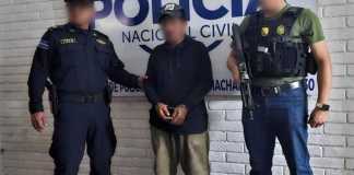 La Policía Nacional Civil dio a conocer este lunes 23 de junio la expulsión de un presunto pandillero del Barrio 18 . Foto La Hora: PNC.
