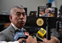 El jefe de la FECI, Rafael Curruchiche, respondió a reproches de juez Mario Hichos. Foto La Hora: Daniel Ramírez