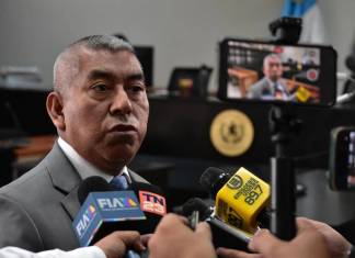 El jefe de la FECI, Rafael Curruchiche, respondió a reproches de juez Mario Hichos. Foto La Hora: Daniel Ramírez