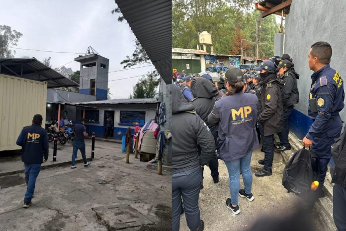 Requisa Chimaltenango MP, en conjunto a la PNC, realiza una requisa en el Centro Preventivo para Hombres y Mujeres de Chimaltenango, en busca de indivualizar a privados de libertad involucrados en hechos contra la vida.