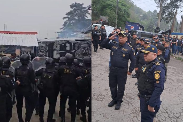 Requisa preventivo z18 Autoridades de la PNC realizan requisa en el centro preventivo de la zona 18 tras un altercado entre agentes y pandillero del Barrio 18.