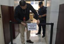 Juzgado de Mayor Riesgo D llevó a cabo audiencia bajo reserva. Foto La Hora: Fabricio Alonzo