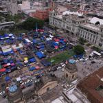 El Ministerio de Educación (Mineduc) confirmó que el 13% de los maestros continuan en paro de labores, en apoyo al STEG de Joviel Acevedo. Foto La Hora: Fabricio Alonzo