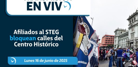 Afiliados al Sindicato de Trabajadores de la Educación de Guatemala (STEG), dirigido por Joviel Acevedo. Foto La Hora: Daniel Ramírez.