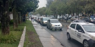 Por segundo día consecutivo, tránsito complicado en Carretera a El Salvador. Foto La Hora: Redes Sociales.
