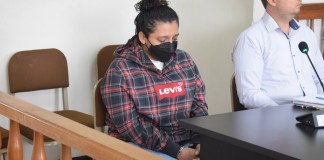 Thelma Marroquín condenada a 100 años de prisión por el asesinato de Josseline Arias y su bebé. Foto La Hora: Cortesía/Cablevisión del Norte