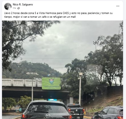 Por segundo día consecutivo, tránsito complicado en Carretera a El Salvador