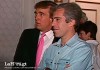 Donald Trump junto a Jeffrey Epstein en una grabación del medio NBC. Arte La Hora: Alejandro Ramírez