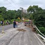CIV interviene en hundimiento del kilómetro 189 de la ruta Cito Zarco