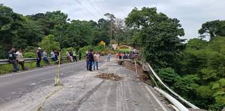 CIV interviene en hundimiento del kilómetro 189 de la ruta Cito Zarco