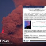El volcán de Fuego aumentó su actividad. Diseño La Hora: Alejandro Ramírez