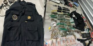Chaleco y gorra alusivo a DEIC, así como diversos ilícitos fueron descubiertos durante un allanamiento en zona 1.