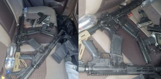 PNC localiza armas de fuego dentro de un vehículo en el parqueo de un centro comercial arma-de-fuego-CC