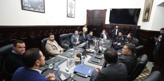 El ministro de Gobernación, Francisco Jiménez, acudió a la citación de la Comisión Permanente del Congreso por el enfrentamiento en La Mesilla, el pasado fin de semana. Foto: Organismo Legislativo