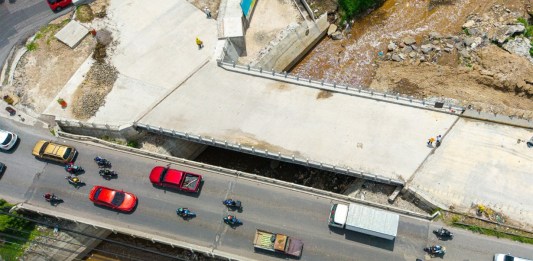 Covial informó que retomarán los trabajos en el Puente Tubac, el cual forma parte de proyectos inconclusos del Decreto 21-2022. Diseño La Hora: Alejandro Ramírez