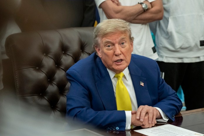 Archivo del presidente estadounidense, Donald Trump. Foto La Hora: EFE