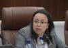 La directora de la Diaco, Claudia Karina Donis, explica el fin de denuncia por especulación de precios. Foto: La Hora / José Orozco
