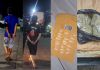 Alias el choco y alias flamenco capturados por presuntamente vender drogas. Foto La Hora: PNC