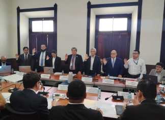 Las autoridades de Finanzas, Segeplan y de la Secretaría de Coordinación Ejecutiva de la Presidencia responden por la ejecución en los Codedes. Foto: La Hora