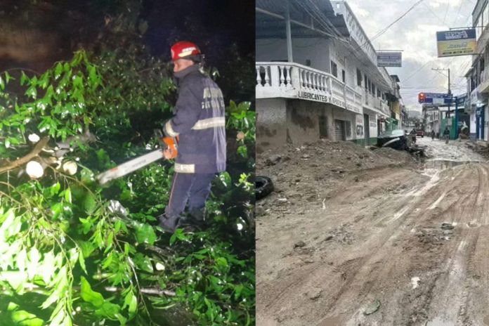 Emergencias por lluvia registradas en la madrugada de este miércoles. Foto La Hora: Conred