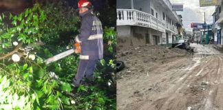 Emergencias por lluvia registradas en la madrugada de este miércoles. Foto La Hora: Conred
