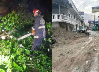 Emergencias por lluvia registradas en la madrugada de este miércoles. Foto La Hora: Conred