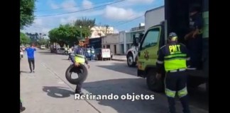 Continua la recuperación de espacios: PMT realiza levantamiento de obstáculos en la zona 1 capitalina