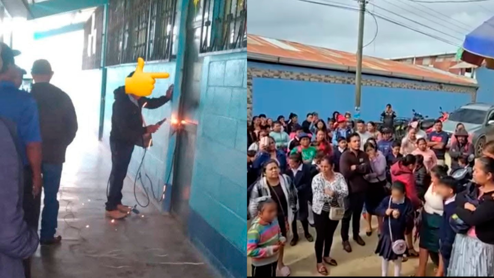 “El STEG está haciendo daño”: Padres cierran escuela con soldadura en Huehuetenango por paro de Joviel