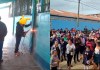 Padres de familia soldaron las puertas de una escuela ubicada en Huehuetenango por el paro del STEG, liderado por Joviel Acevedo. Foto La Hora: RRSS